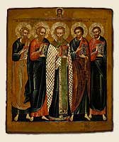 Евангелисты Матфей, Иоанн,<br>Лука, Марк и свт. Николай